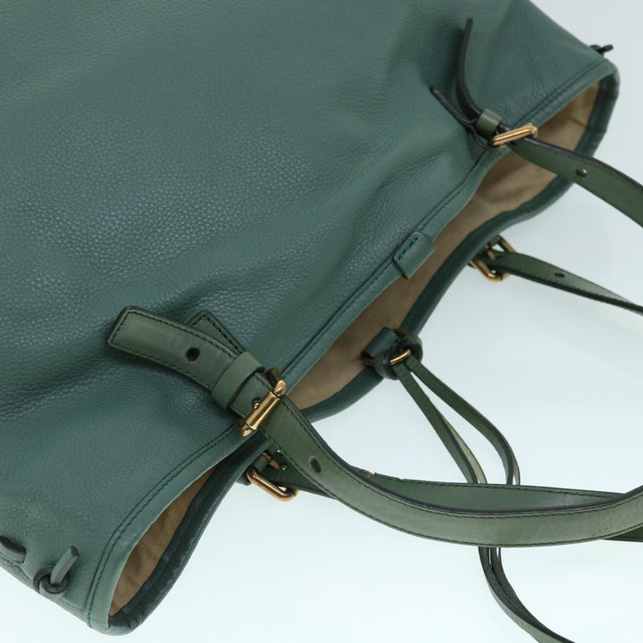 Chloe Tote Bag Leather Green bs8301