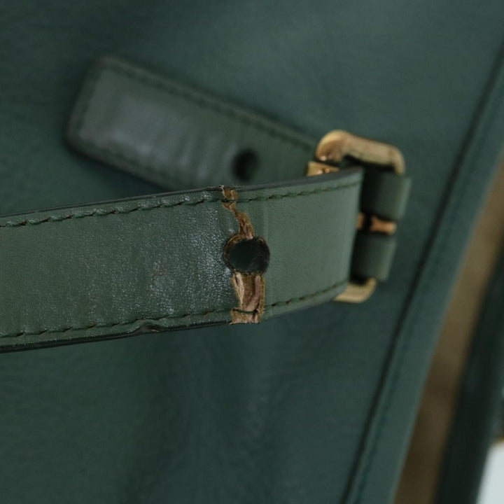 Chloe Tote Bag Leather Green bs8301