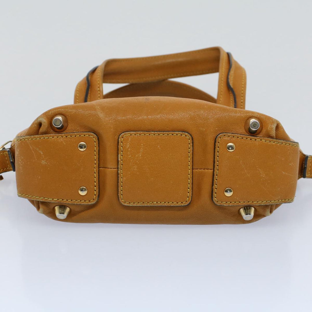 Chloe Hand Bag Leather Yellow bs8447