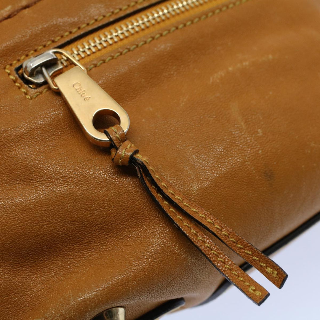 Chloe Hand Bag Leather Yellow bs8447