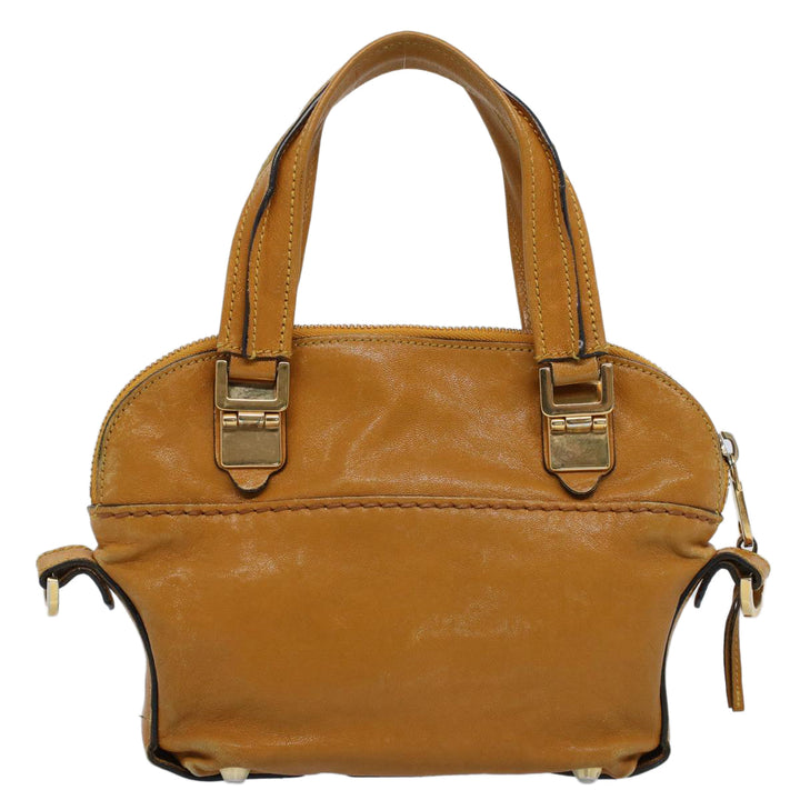 Chloe Hand Bag Leather Yellow bs8447