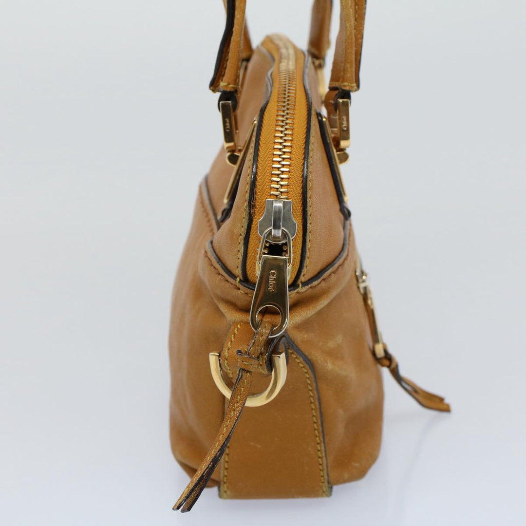 Chloe Hand Bag Leather Yellow bs8447
