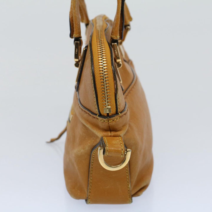 Chloe Hand Bag Leather Yellow bs8447