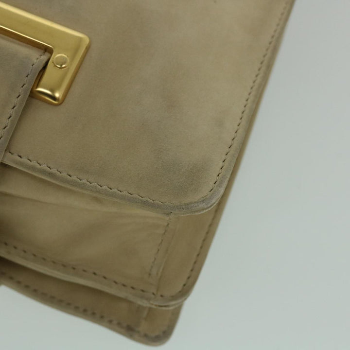 Celine Shoulder Bag Suede Beige  8698