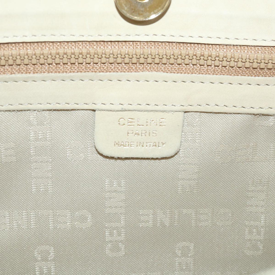 Celine Shoulder Bag Suede Beige  8698