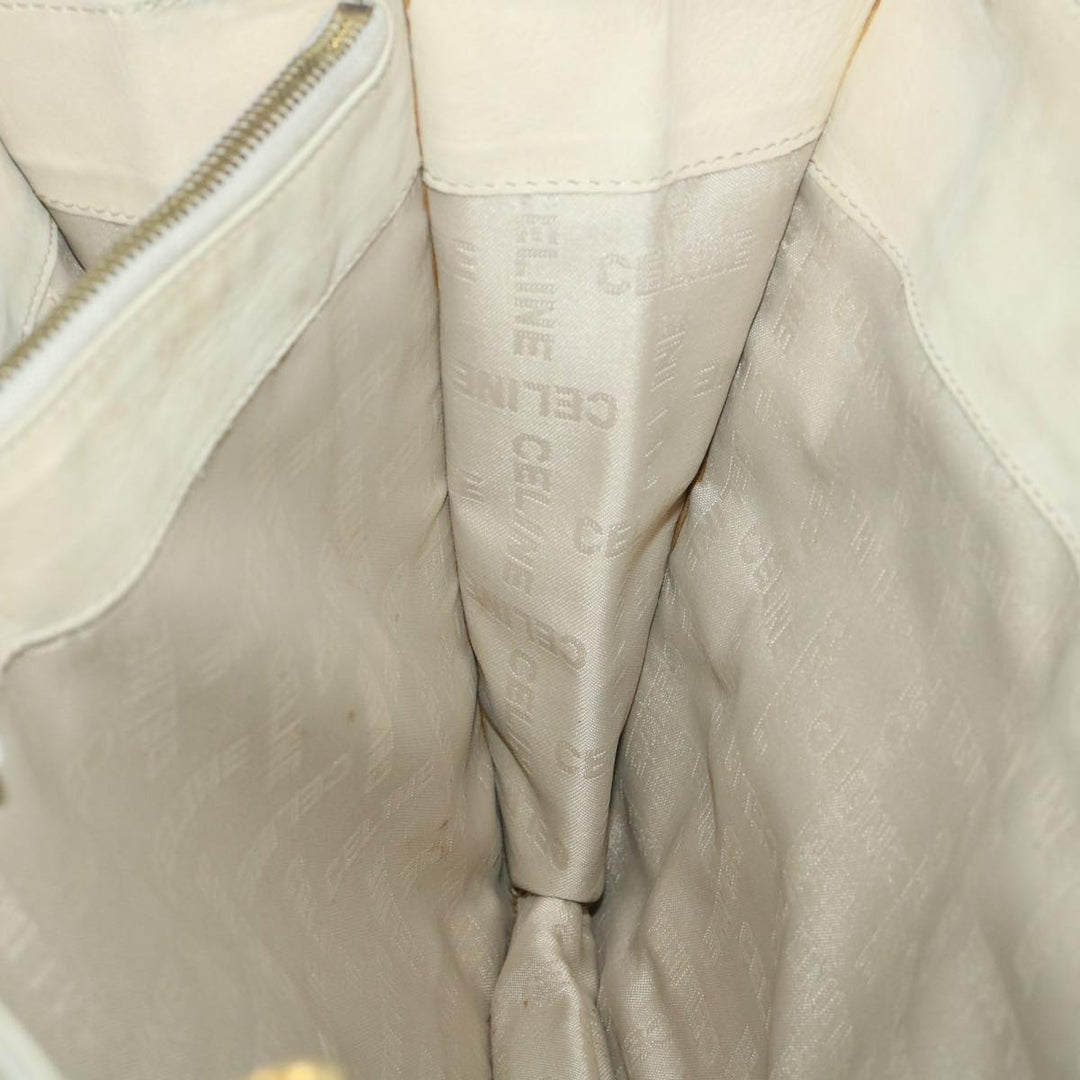 Celine Shoulder Bag Suede Beige  8698
