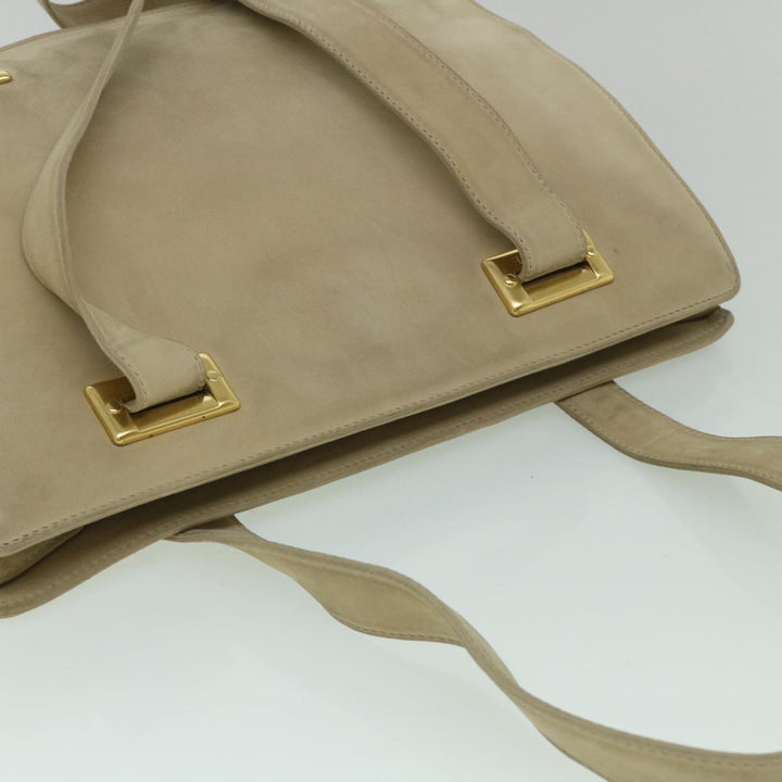 Celine Shoulder Bag Suede Beige  8698