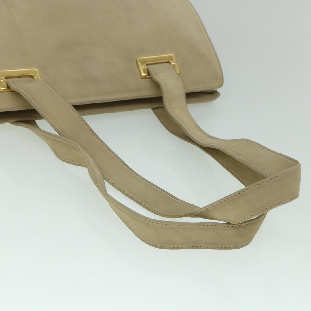 Celine Shoulder Bag Suede Beige  8698