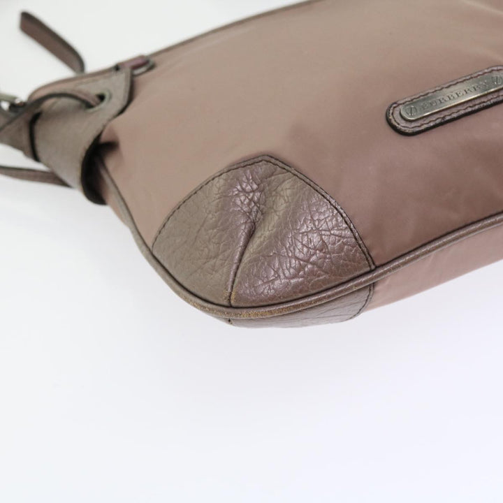BURBERRY Shoulder Bag Nylon Purple Auth bs8714