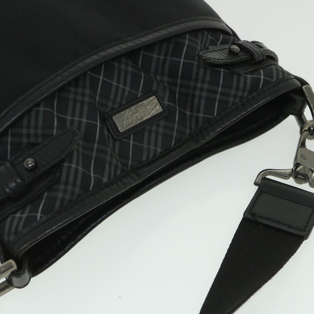 Burberry Shoulder Bag Nylon Black Auth bs8715