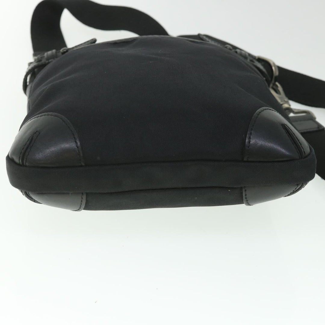 Burberry Shoulder Bag Nylon Black Auth bs8715