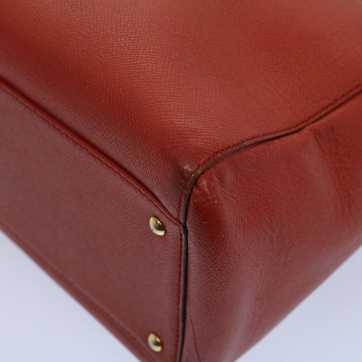 Top Quality Chanel Shoulder Bag Leather Orange CC Auth bs8843