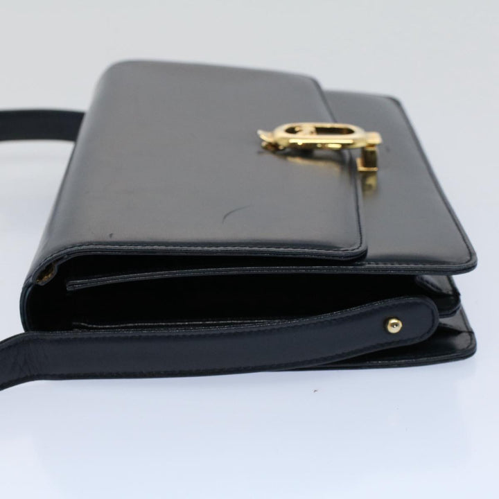 Celine Shoulder Bag Leather Navy Auth bs8957