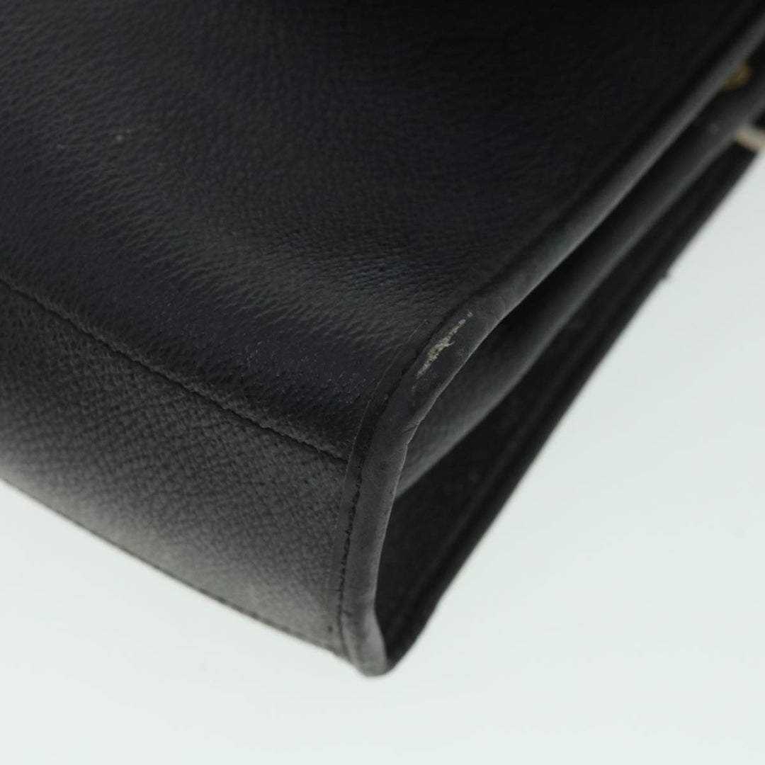 CHRISTIAN Top quality Dior Honeycomb Canvas Shoulder Bag PVC Leather Black Auth bs8977