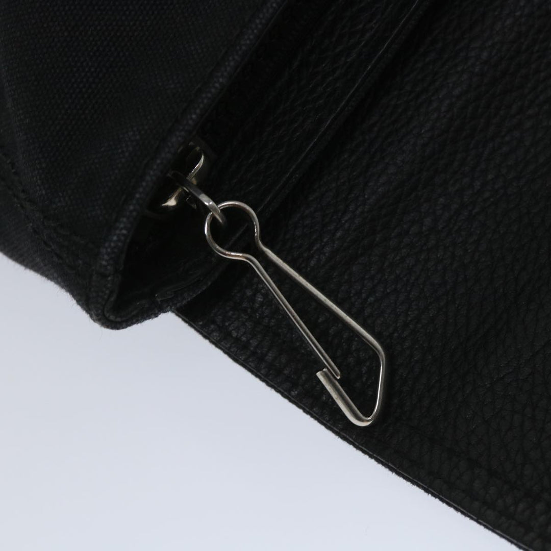 Top Quality Balenciaga Clutch Bag Canvas Black Auth bs9026