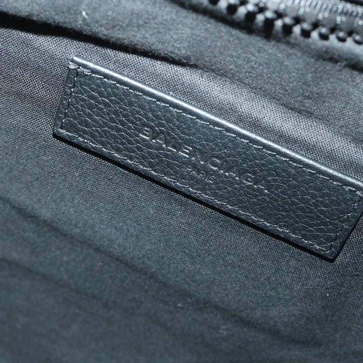 Top Quality Balenciaga Clutch Bag Canvas Black Auth bs9026
