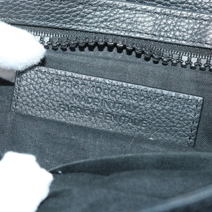 Top Quality Balenciaga Clutch Bag Canvas Black Auth bs9026