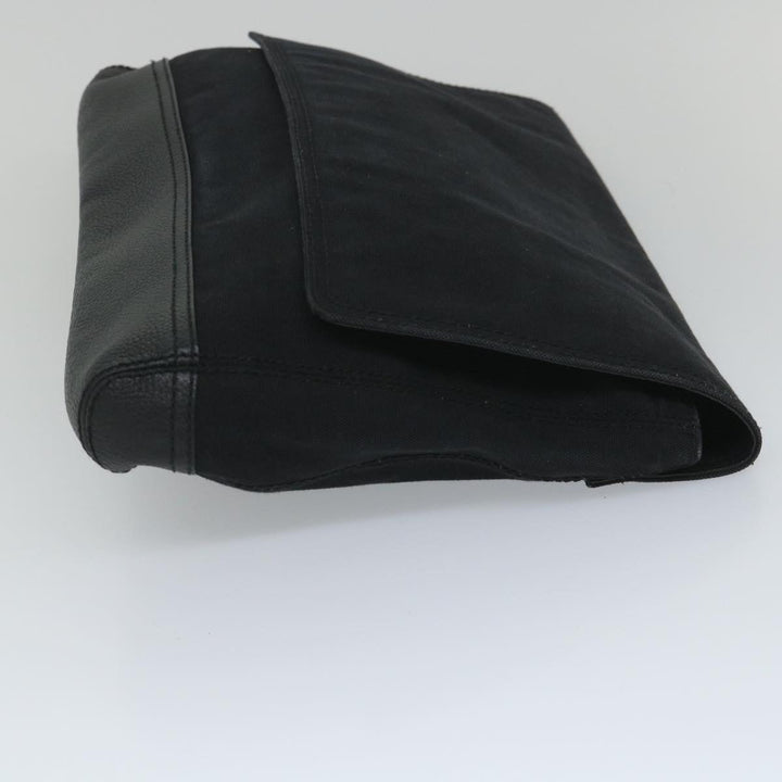 Top Quality Balenciaga Clutch Bag Canvas Black Auth bs9026