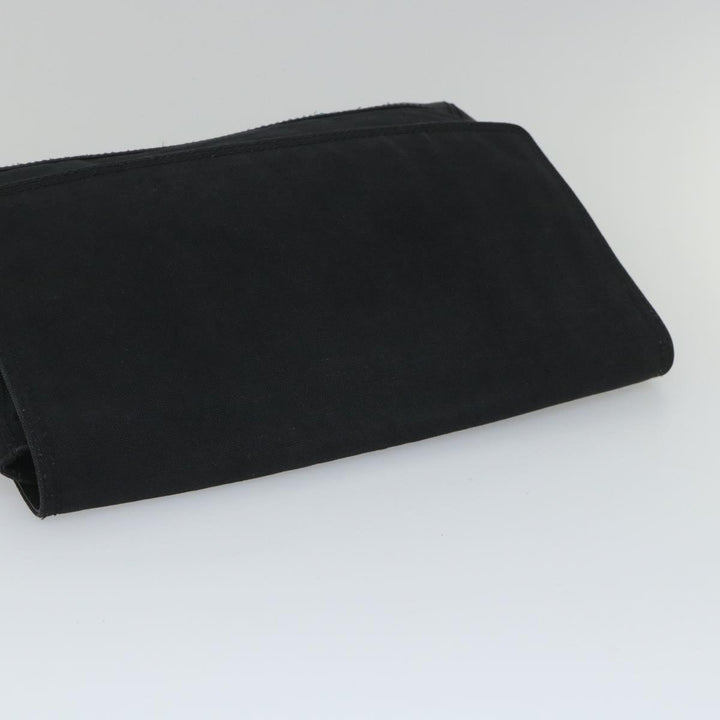Top Quality Balenciaga Clutch Bag Canvas Black Auth bs9026