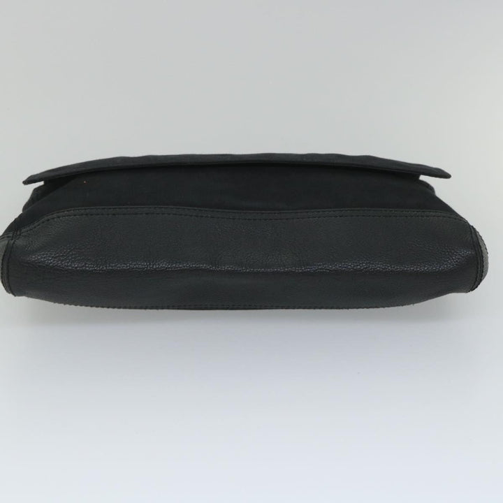 Top Quality Balenciaga Clutch Bag Canvas Black Auth bs9026