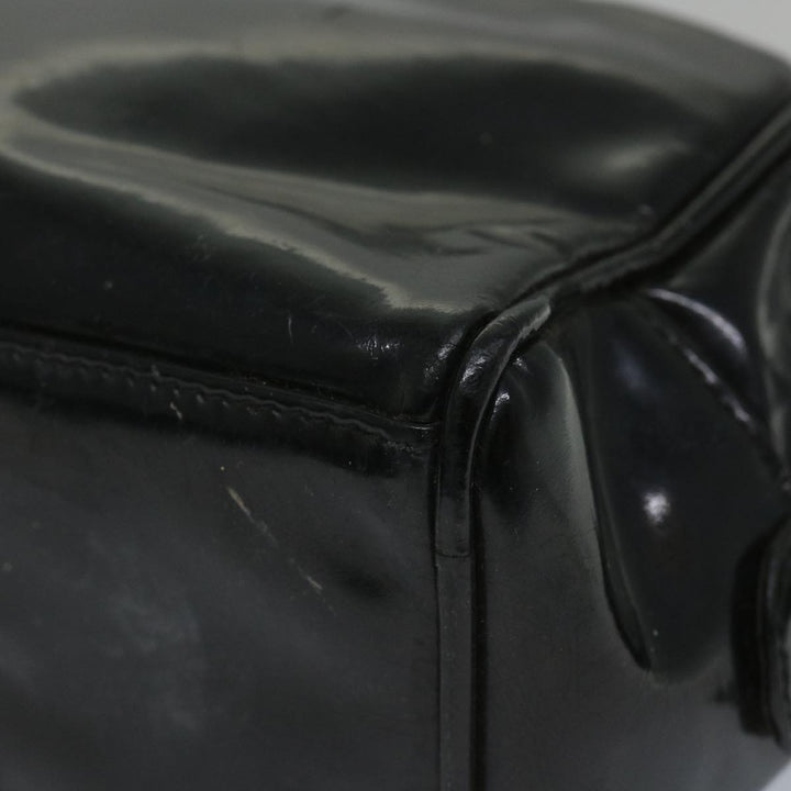 Top Quality Chanel Clutch Bag Patent leather Black CC Auth bs9031