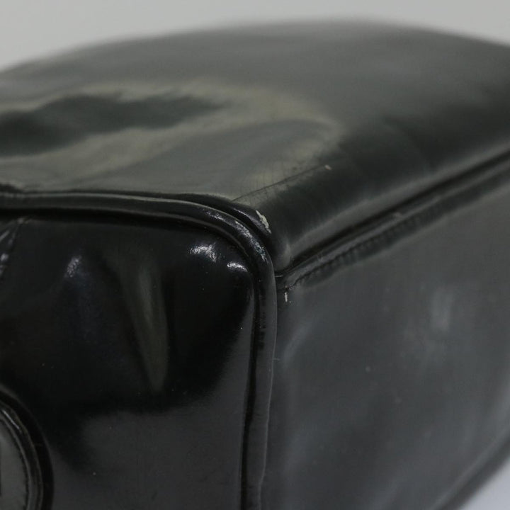 Top Quality Chanel Clutch Bag Patent leather Black CC Auth bs9031