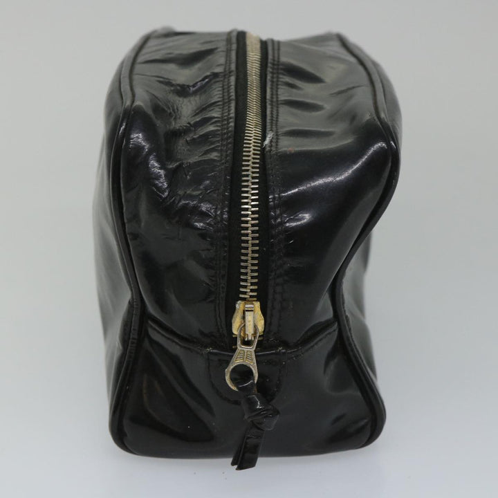 Top Quality Chanel Clutch Bag Patent leather Black CC Auth bs9031