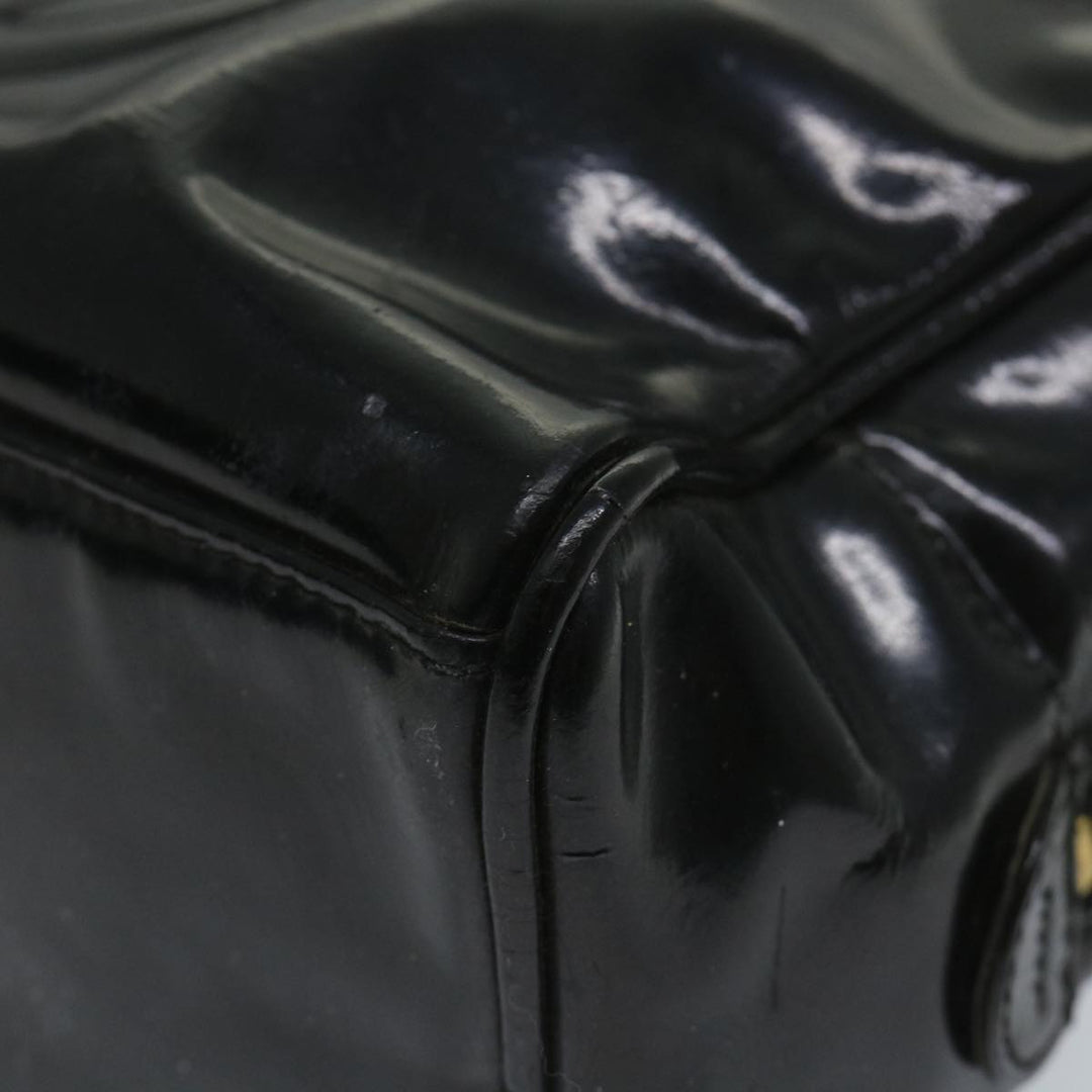 Top Quality Chanel Clutch Bag Patent leather Black CC Auth bs9031