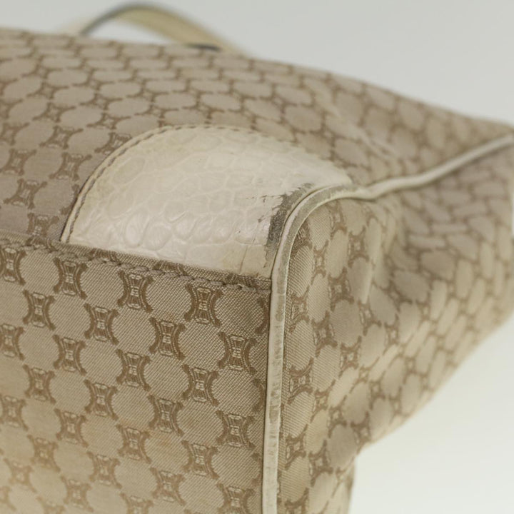 Celine Macadam Canvas Tote Bag Beige  9213