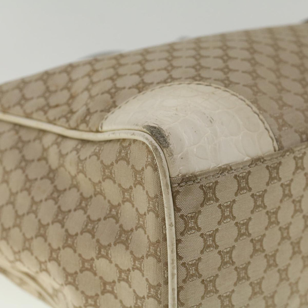 Celine Macadam Canvas Tote Bag Beige  9213
