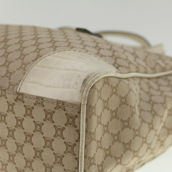 Celine Macadam Canvas Tote Bag Beige  9213