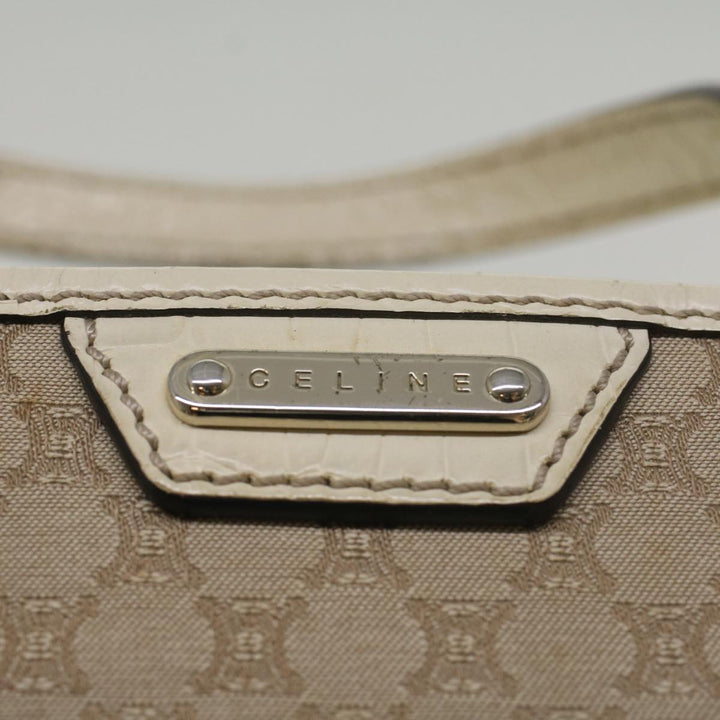 Celine Macadam Canvas Tote Bag Beige  9213