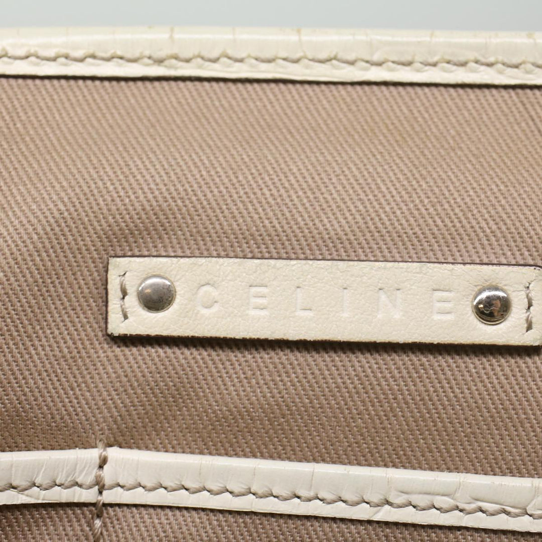 Celine Macadam Canvas Tote Bag Beige  9213
