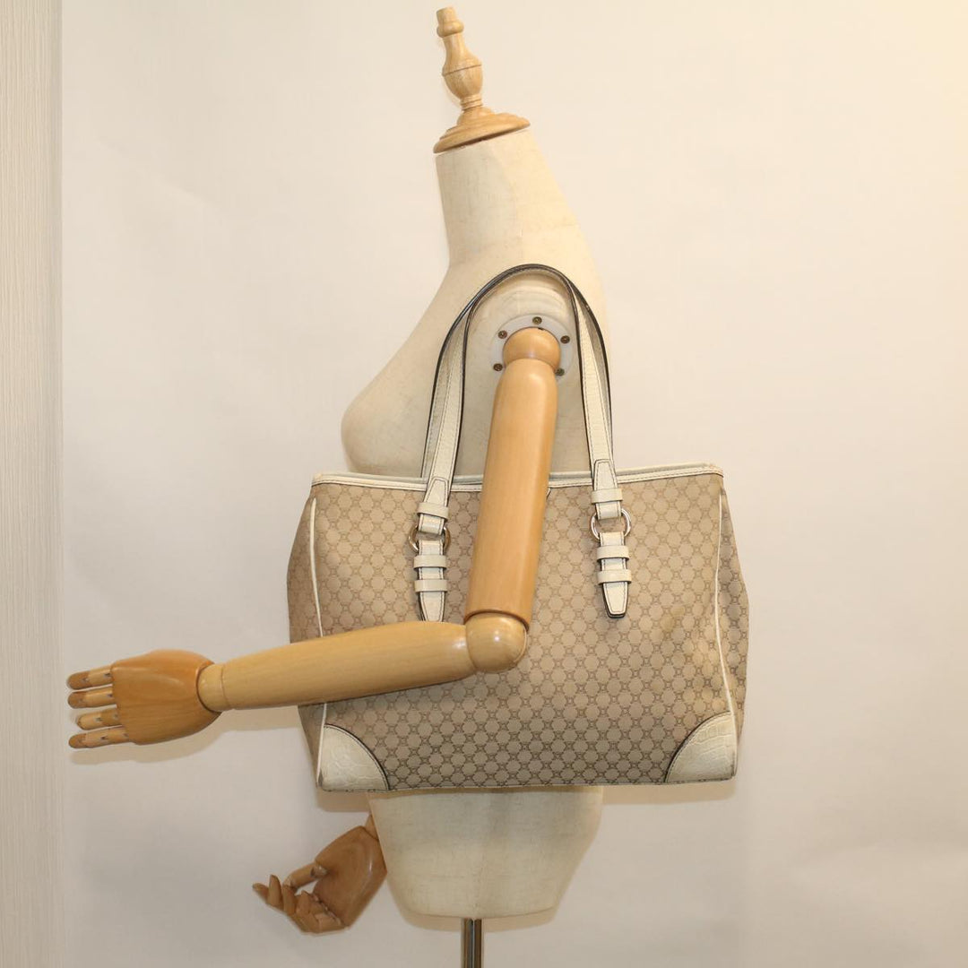 Celine Macadam Canvas Tote Bag Beige  9213