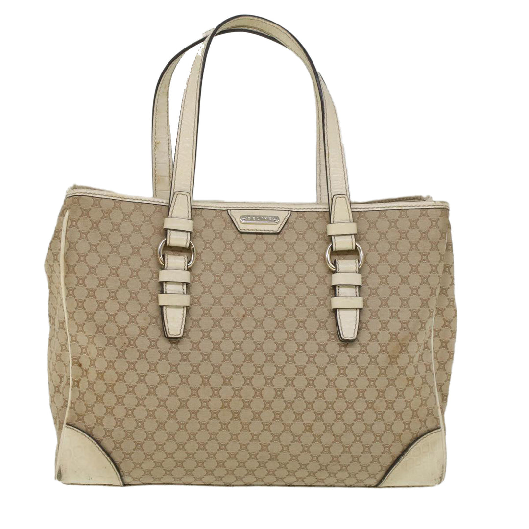 Celine Macadam Canvas Tote Bag Beige  9213