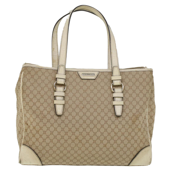 Celine Macadam Canvas Tote Bag Beige  9213