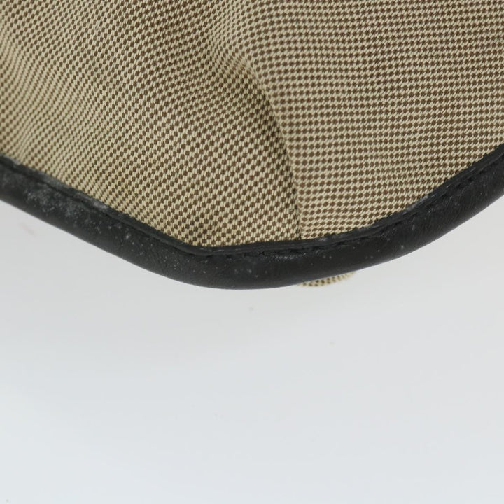Chloe Harley Shoulder Bag Canvas Leather Beige Black bs9282