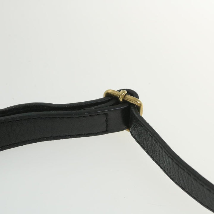 Chloe Harley Shoulder Bag Canvas Leather Beige Black bs9282