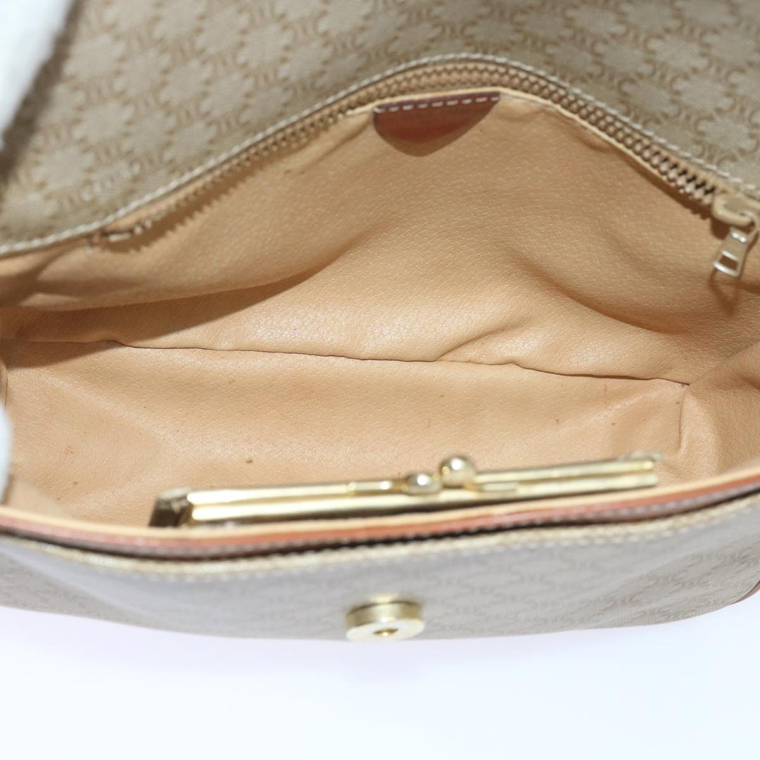 Celine Macadam Canvas Clutch Bag 2Set Beige Brown Auth bs9341