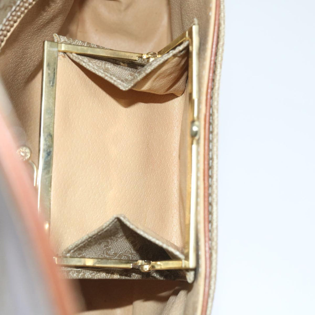 Celine Macadam Canvas Clutch Bag 2Set Beige Brown Auth bs9341