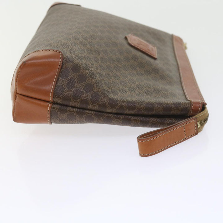 Celine Macadam Canvas Clutch Bag 2Set Beige Brown Auth bs9341