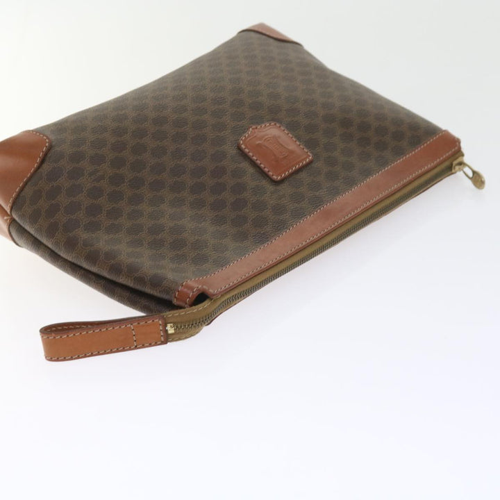 Celine Macadam Canvas Clutch Bag 2Set Beige Brown Auth bs9341