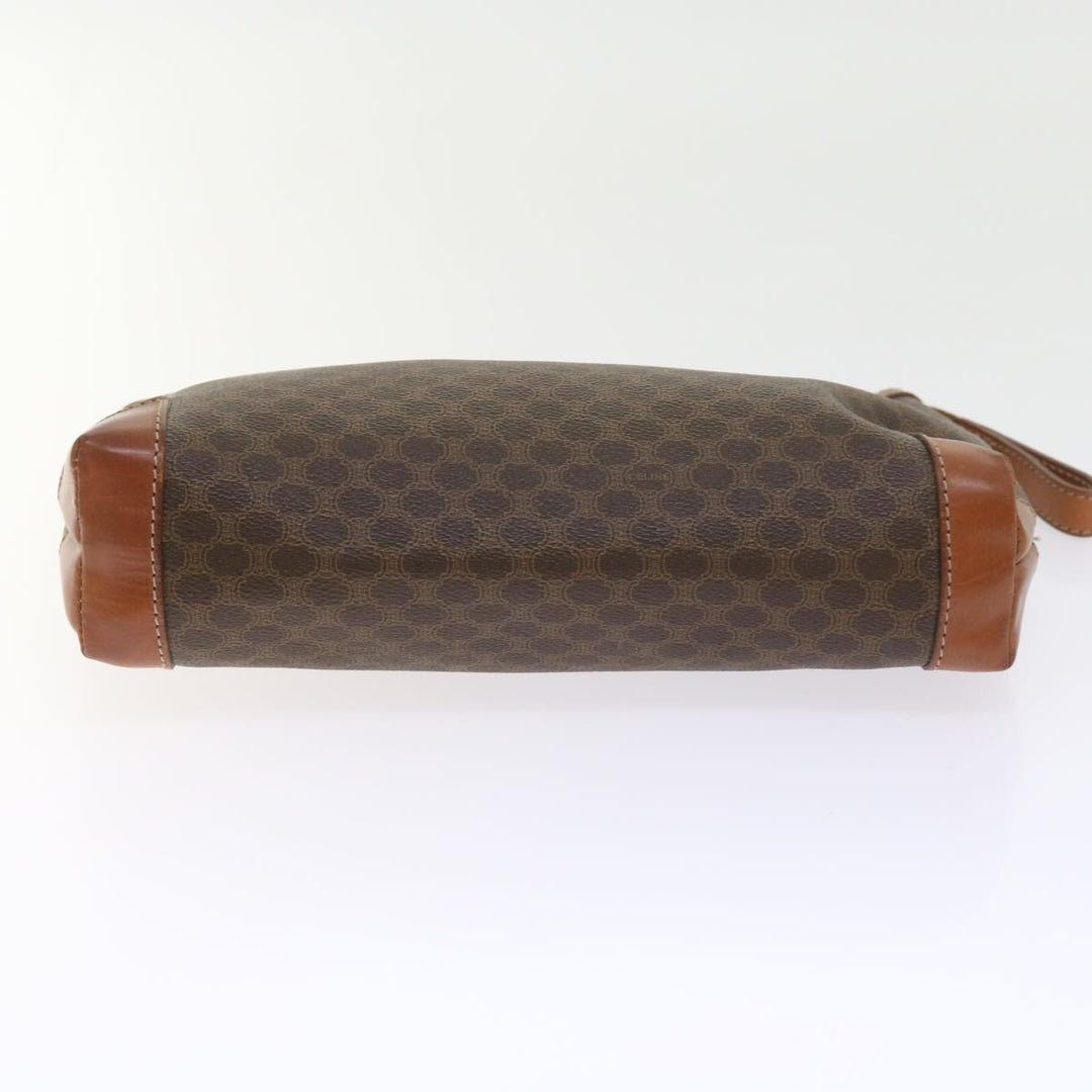 Celine Macadam Canvas Clutch Bag 2Set Beige Brown Auth bs9341