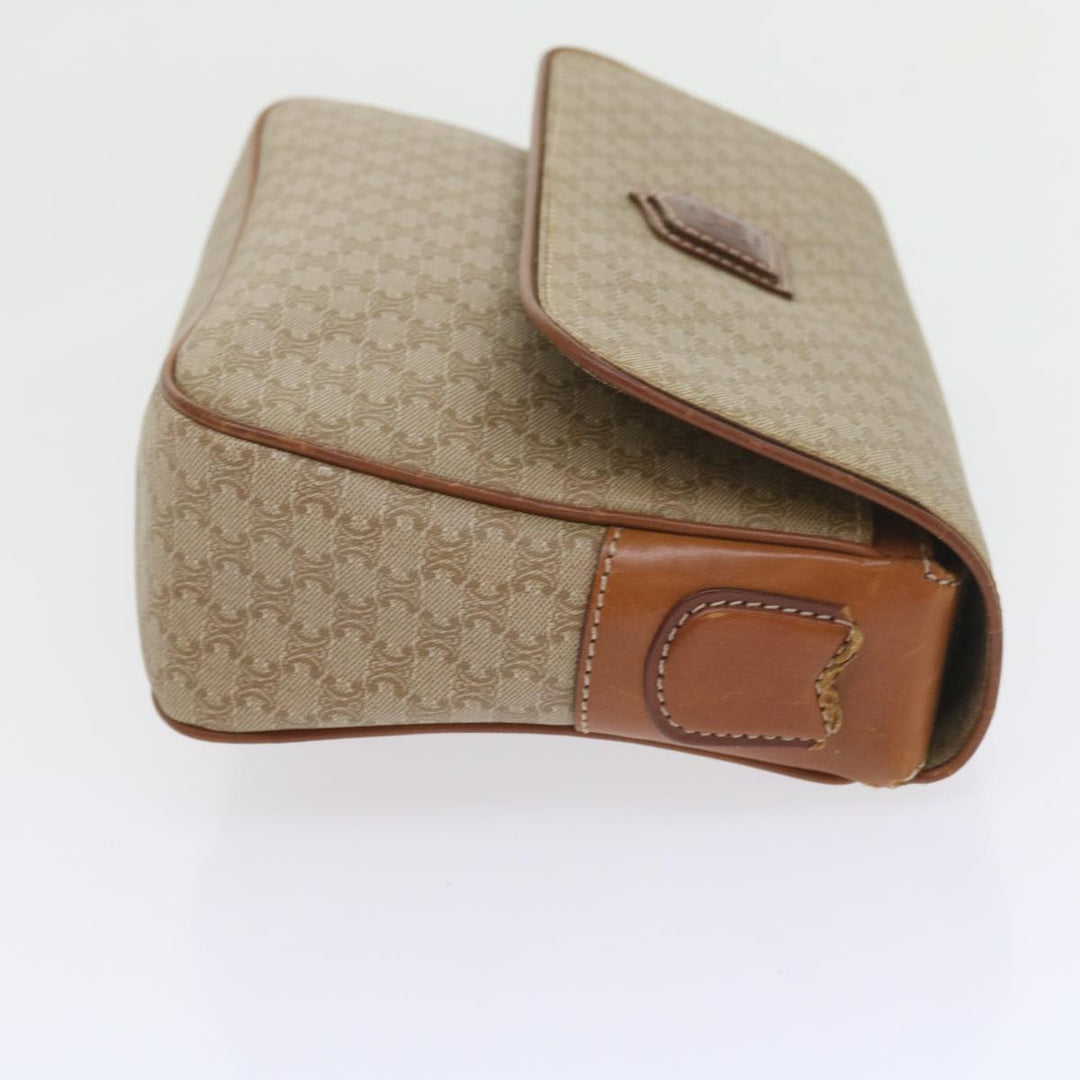 Celine Macadam Canvas Clutch Bag 2Set Beige Brown Auth bs9341