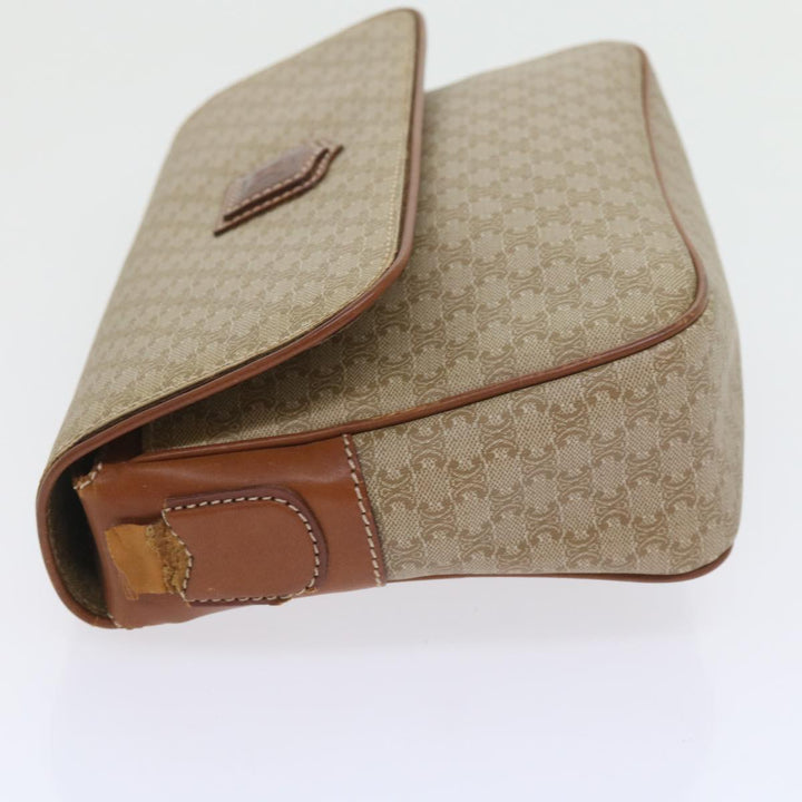 Celine Macadam Canvas Clutch Bag 2Set Beige Brown Auth bs9341