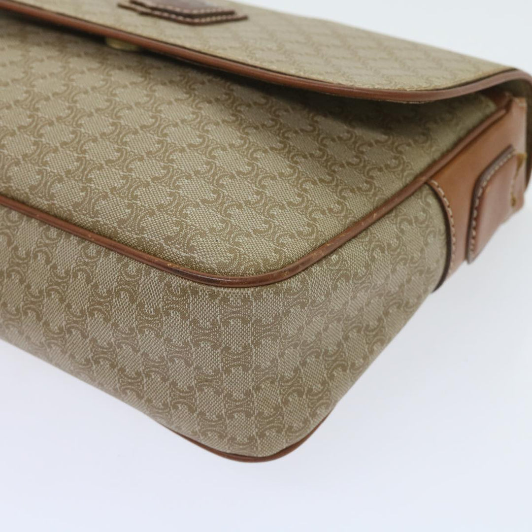 Celine Macadam Canvas Clutch Bag 2Set Beige Brown Auth bs9341