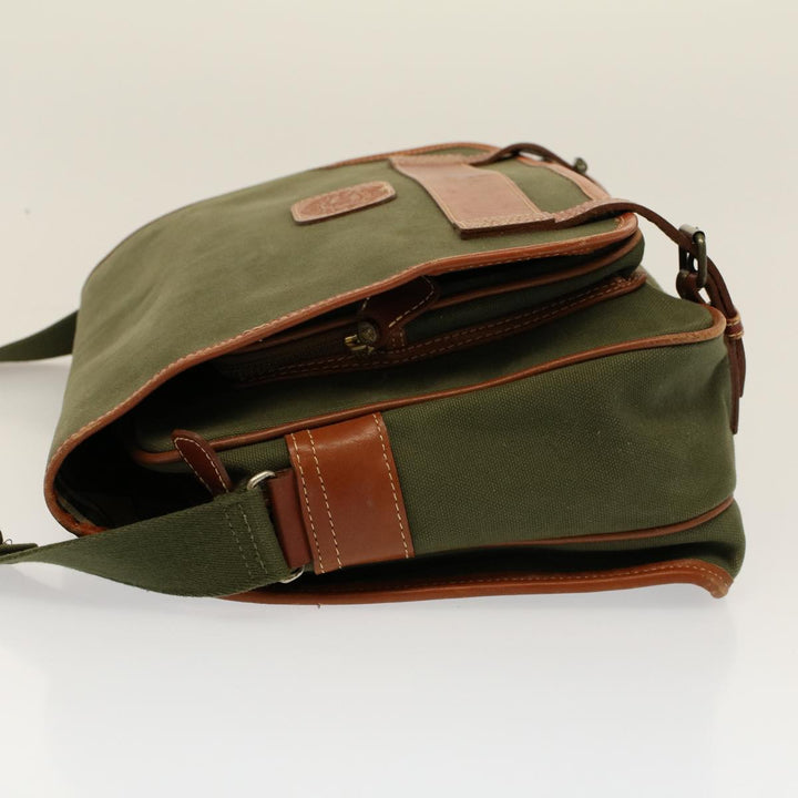 BurberrySs Shoulder Bag Canvas Khaki Auth bs9442