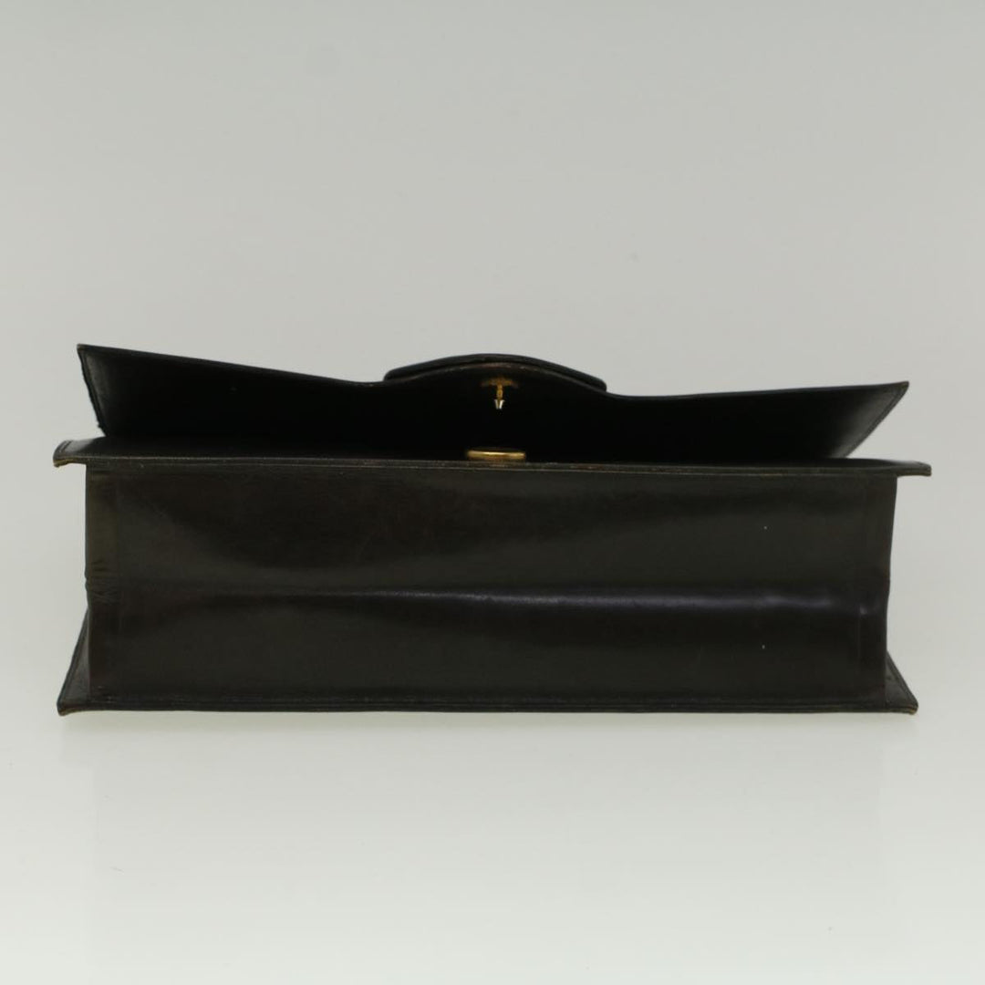 CHRISTIAN Top quality Dior Shoulder Bag Leather Brown Auth bs9547