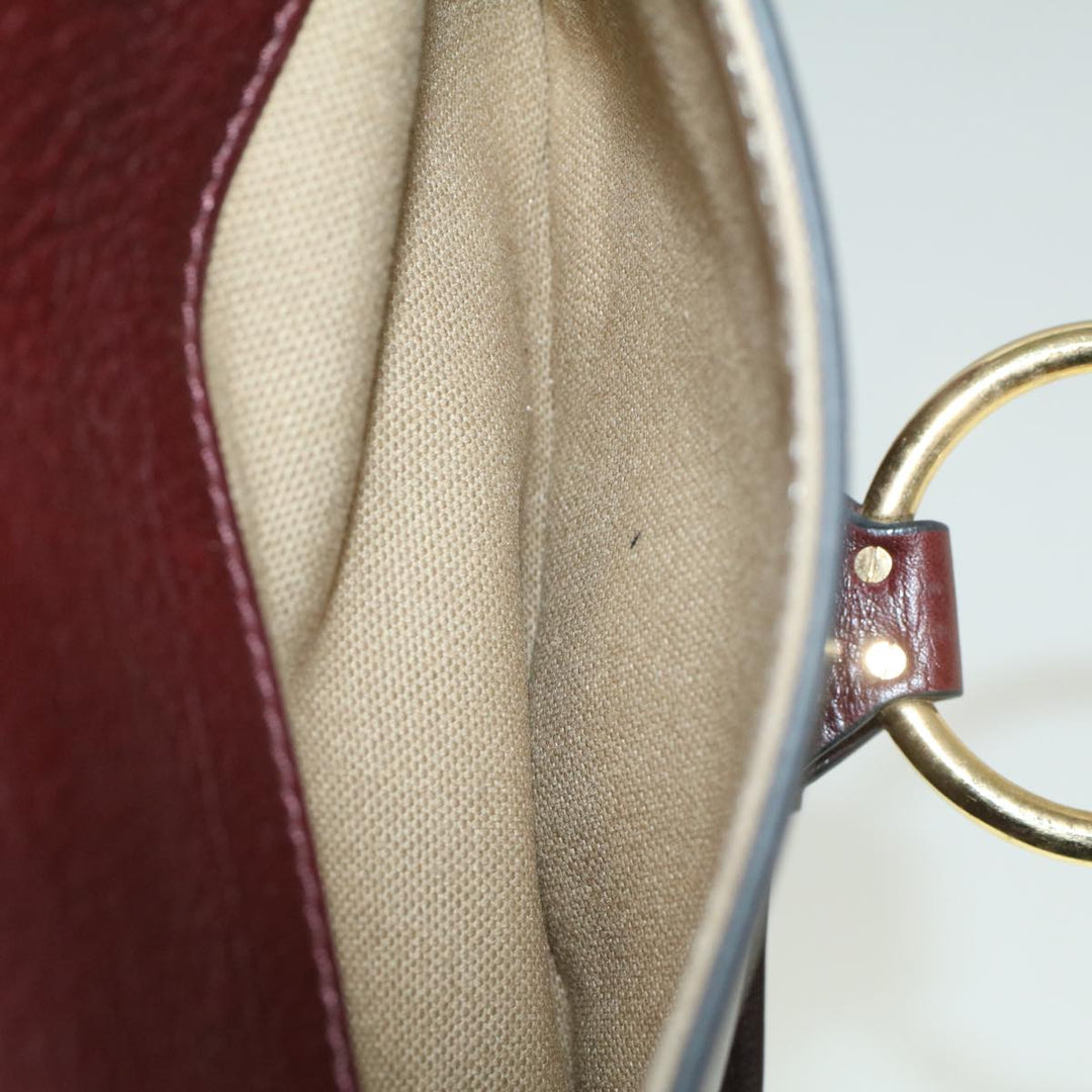 Chloe Goldie Shoulder Bag Leather 2way Wine Red bs9718