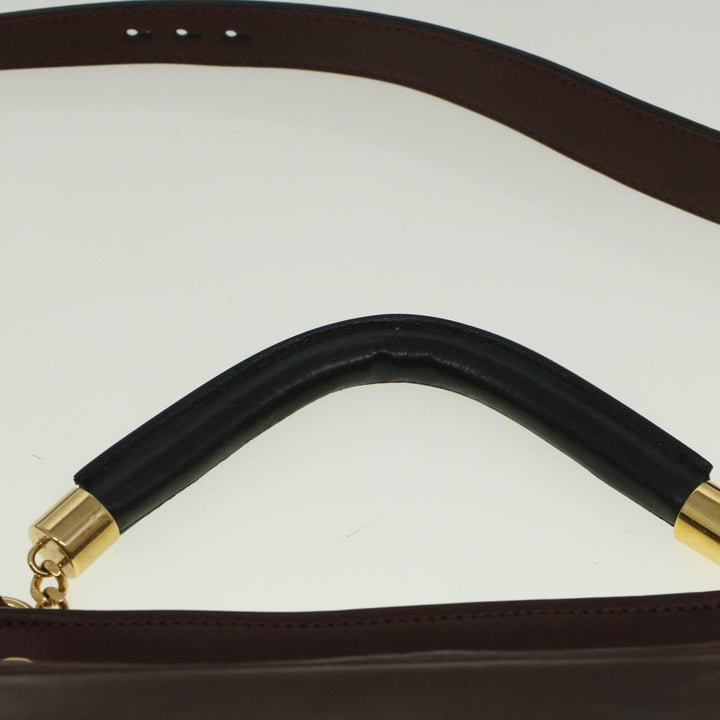 Chloe Goldie Shoulder Bag Leather 2way Wine Red bs9718